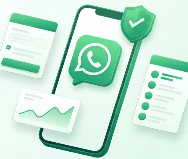 Illustrazione di OptinProof con smartphone e scudo