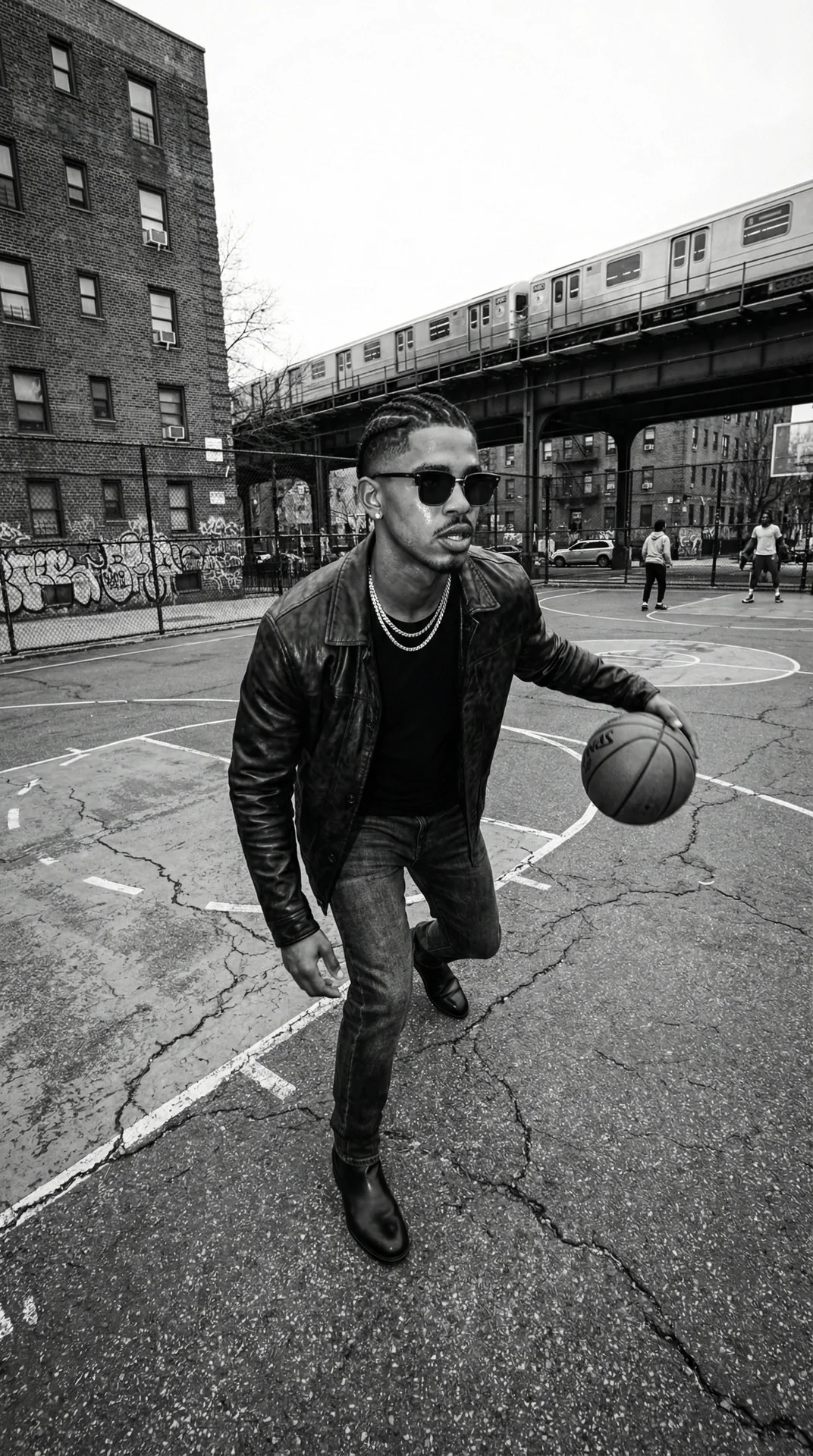 jaylen-hale-02 Jaylen Hale su un campo da basket urbano